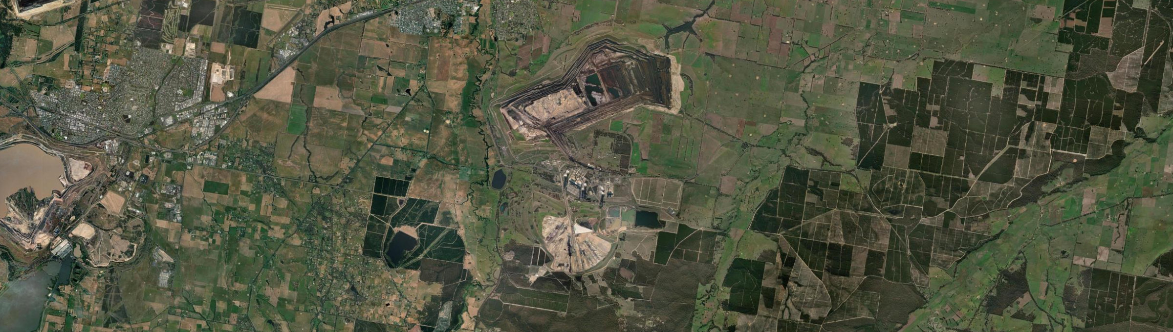 Aerial view of Loy Yang, VIC