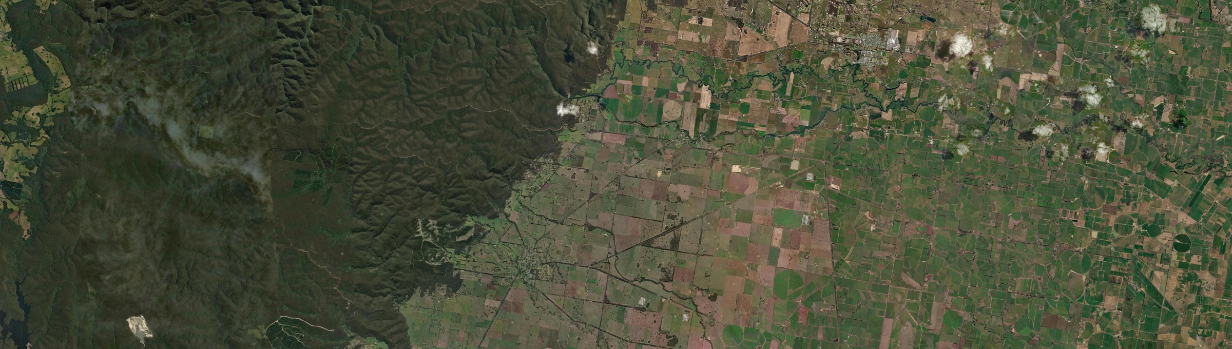 Aerial view of Cowwarr, VIC