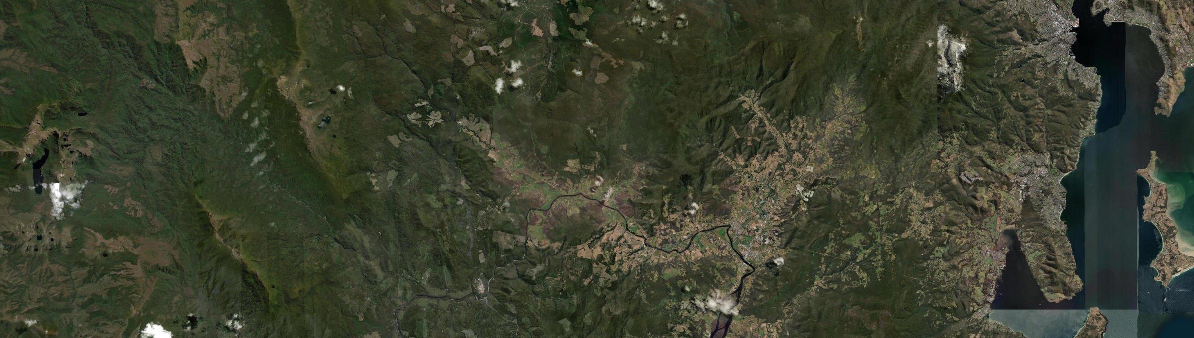 Aerial view of Judbury, TAS
