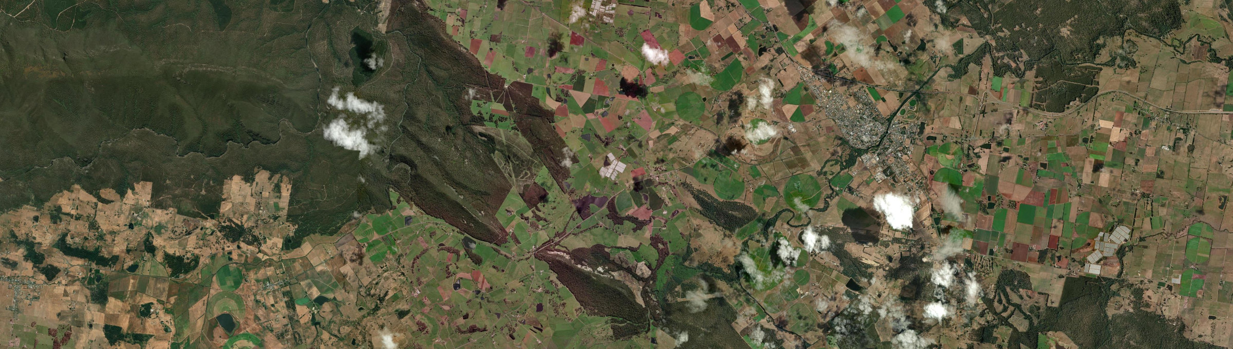 Aerial view of Red Hills, TAS