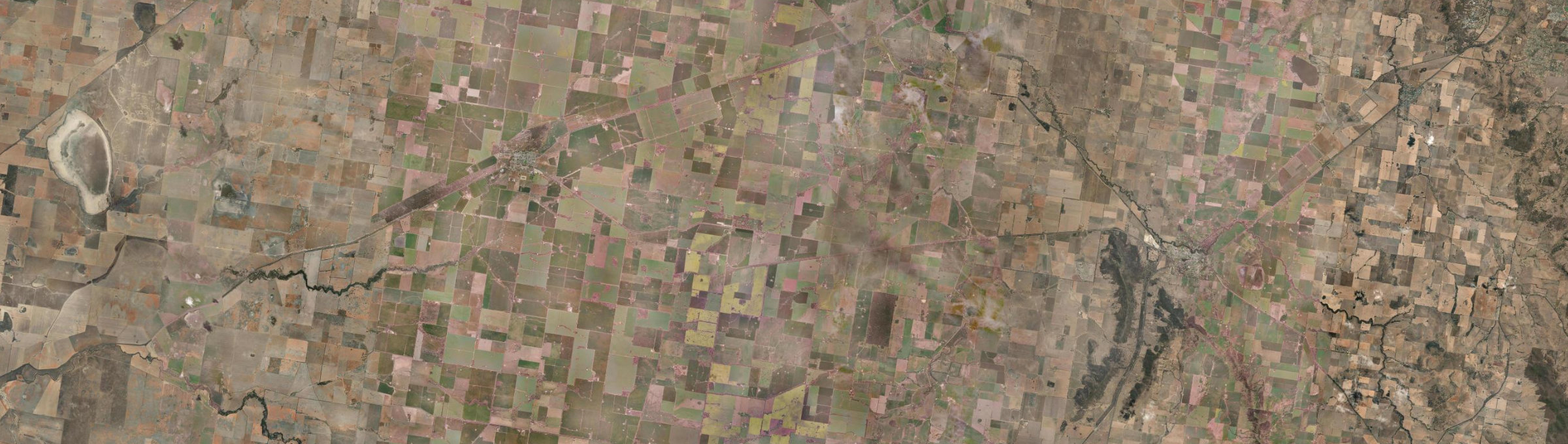 Aerial view of Milbrulong, NSW