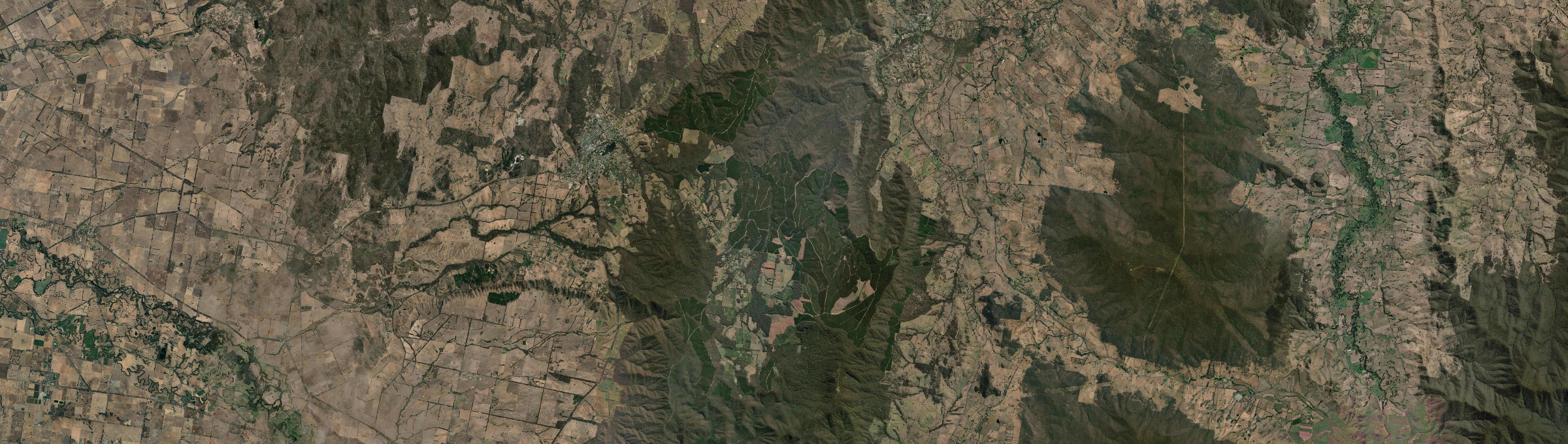 Aerial view of Stanley (Vic.), VIC