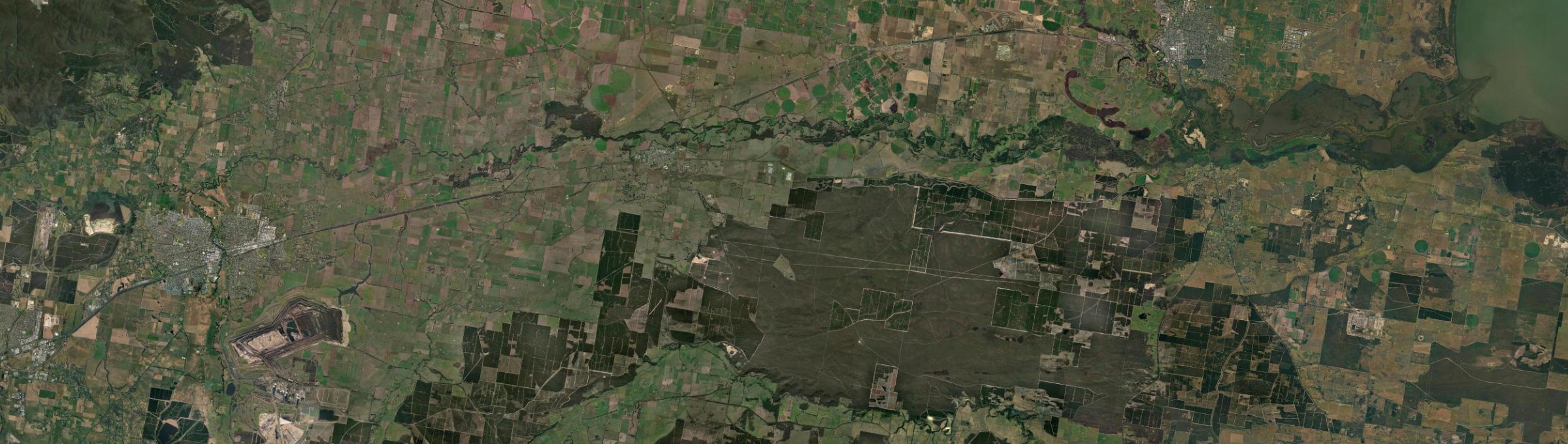 Aerial view of Rosedale (Vic.), VIC
