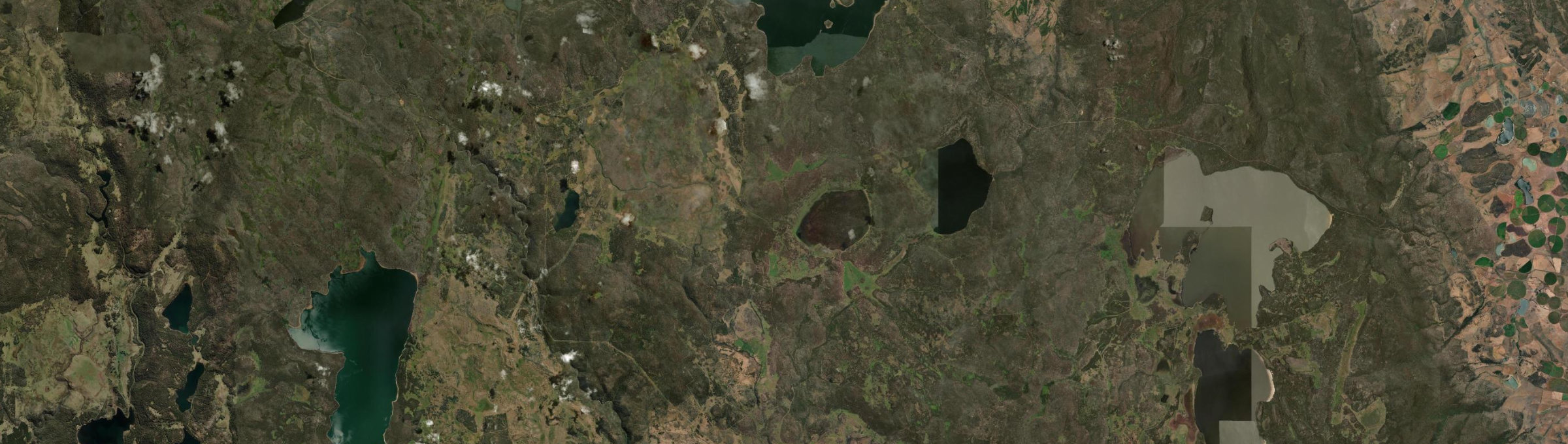 Aerial view of Steppes, TAS