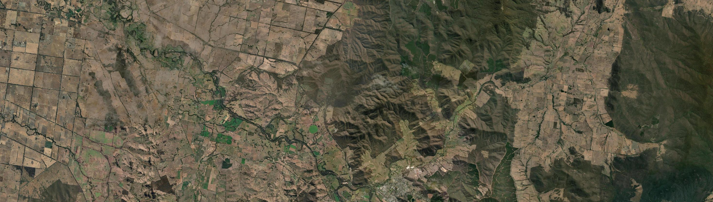 Aerial view of Gapsted, VIC