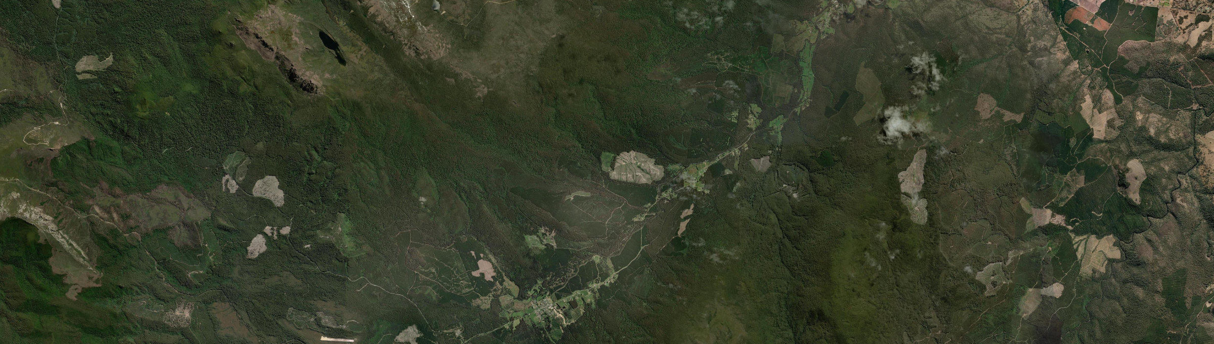 Aerial view of Tyenna (Tas.), TAS