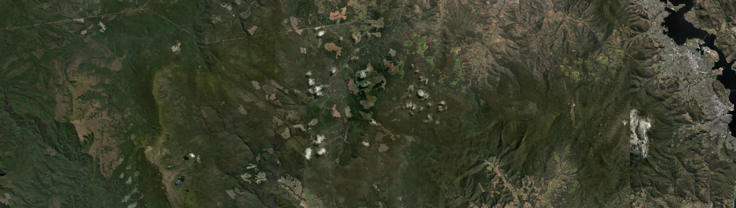 Aerial view of Mount Lloyd, TAS