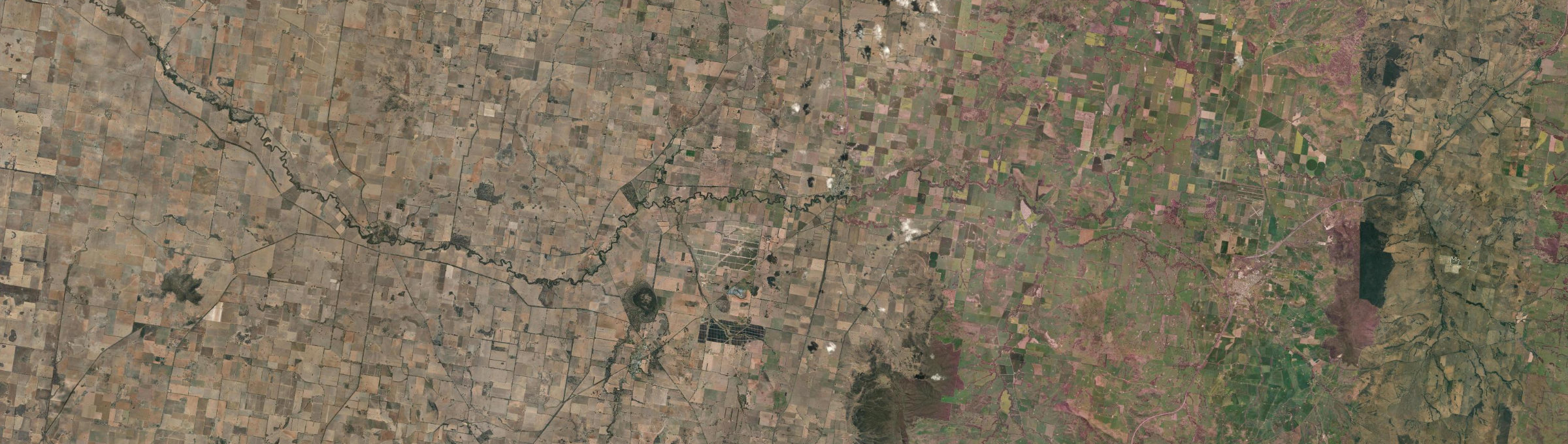 Aerial view of Culcairn, NSW