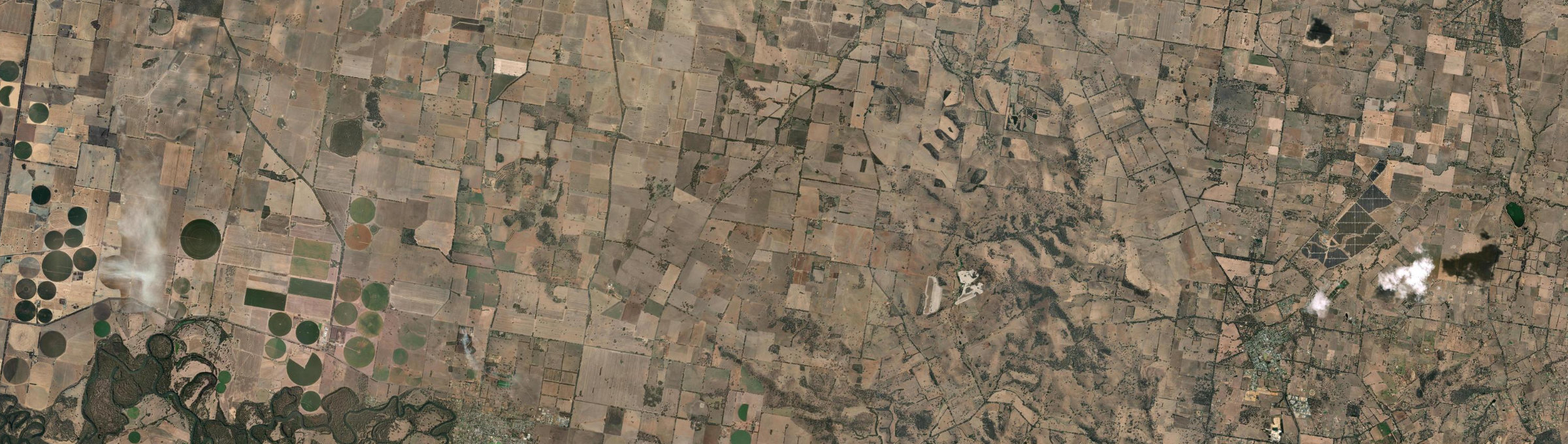 Aerial view of Moorwatha, NSW