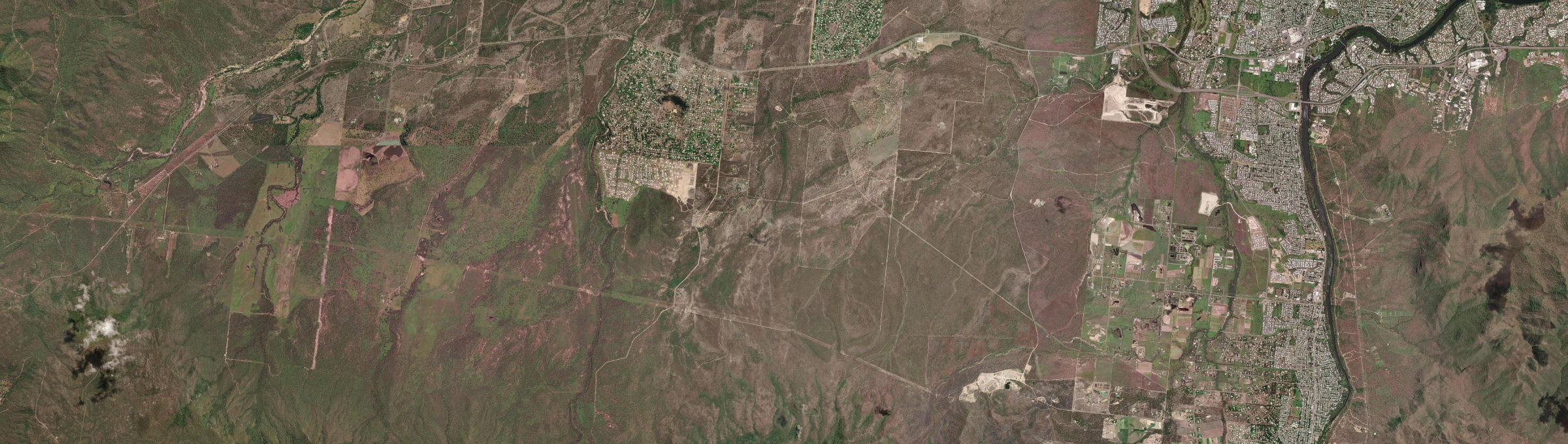 Aerial view of Alice River, QLD