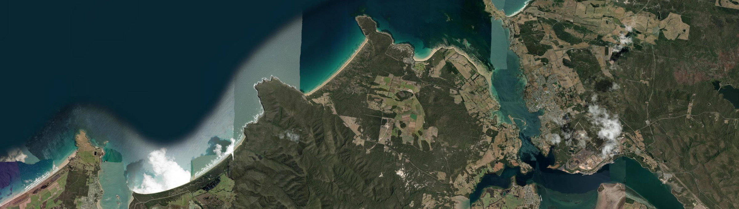 Aerial view of Badger Head, TAS