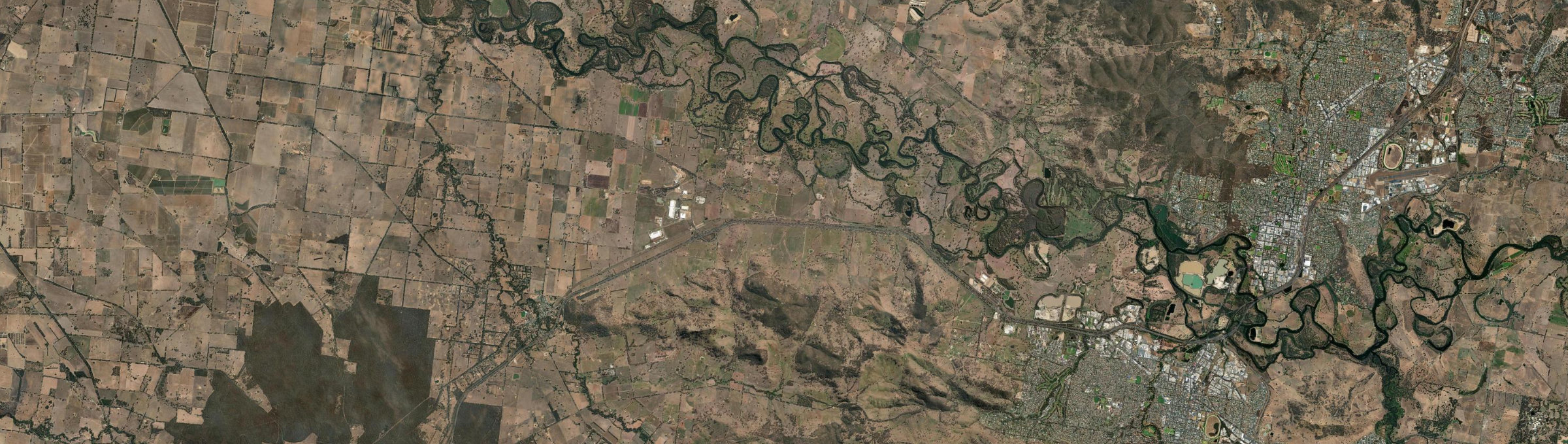 Aerial view of Barnawartha North, VIC