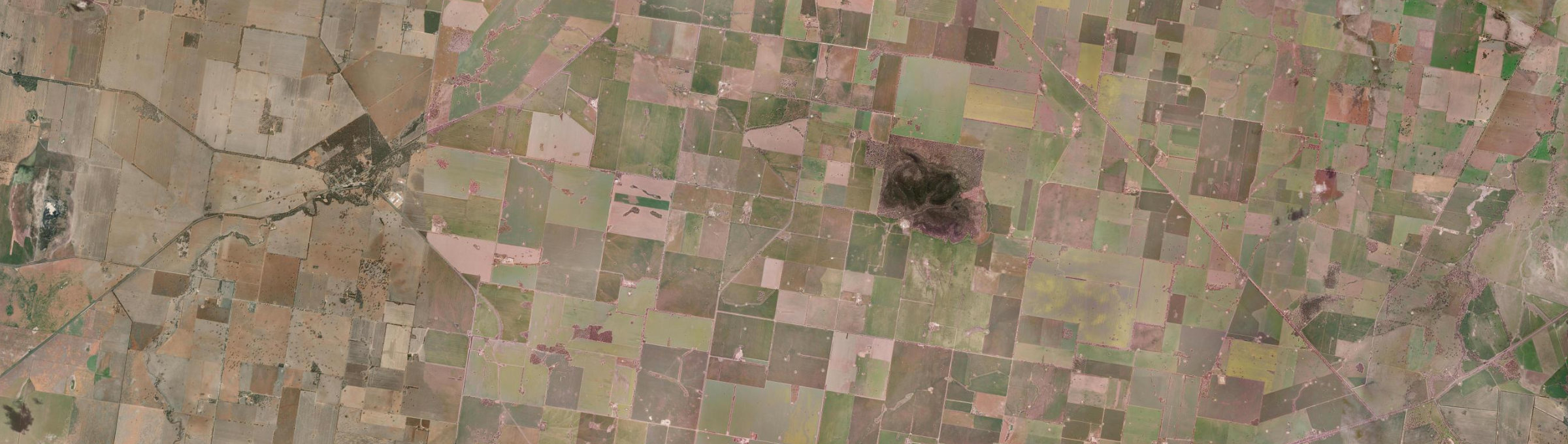 Aerial view of Fargunyah, NSW