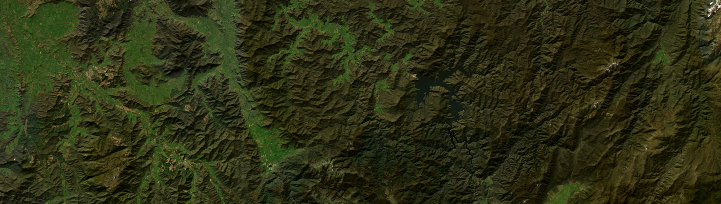 Aerial view of Mitta Mitta, VIC