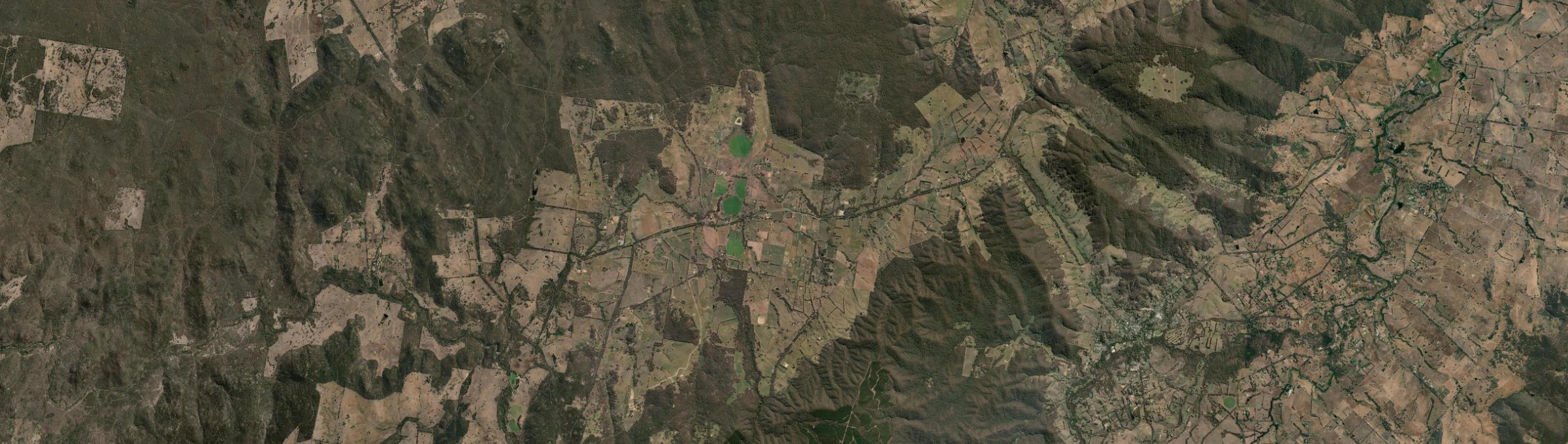 Aerial view of Wooragee, VIC