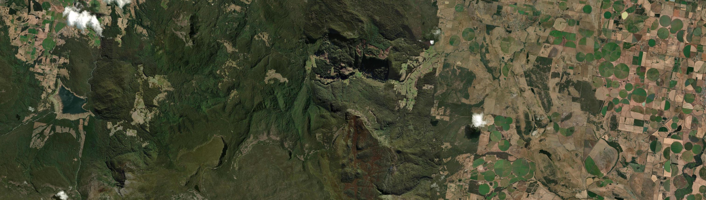 Aerial view of Liffey, TAS