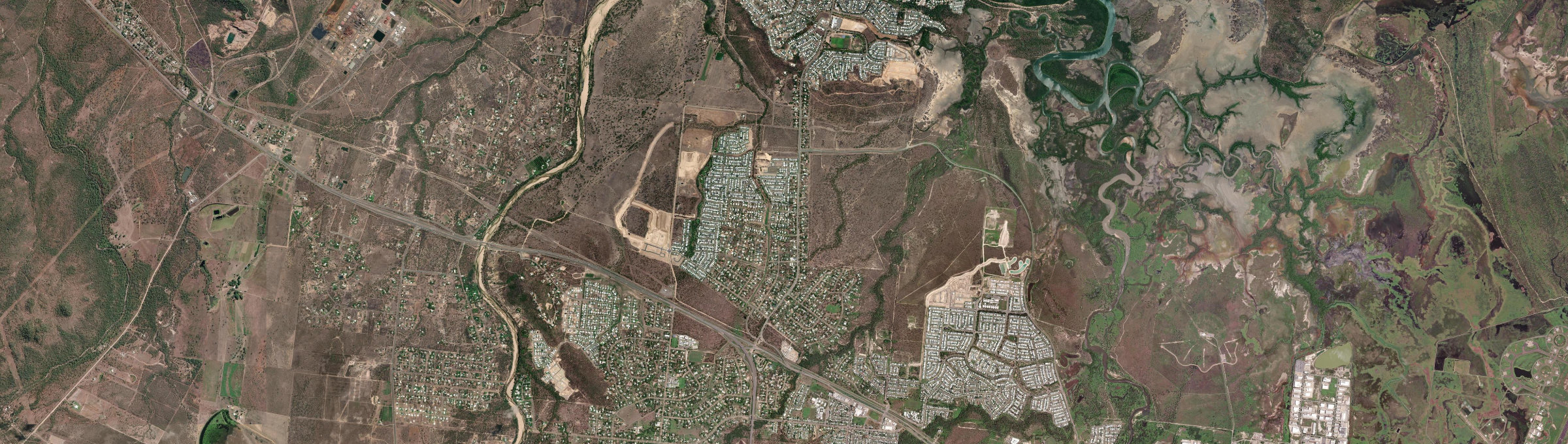 Aerial view of Mount Low, QLD