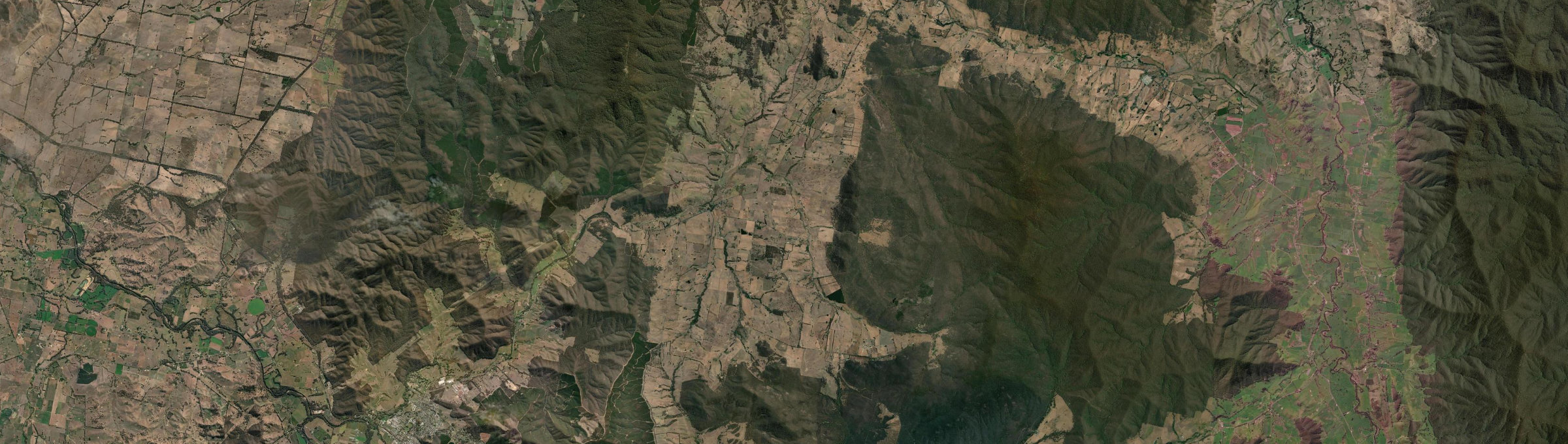 Aerial view of Mudgegonga, VIC