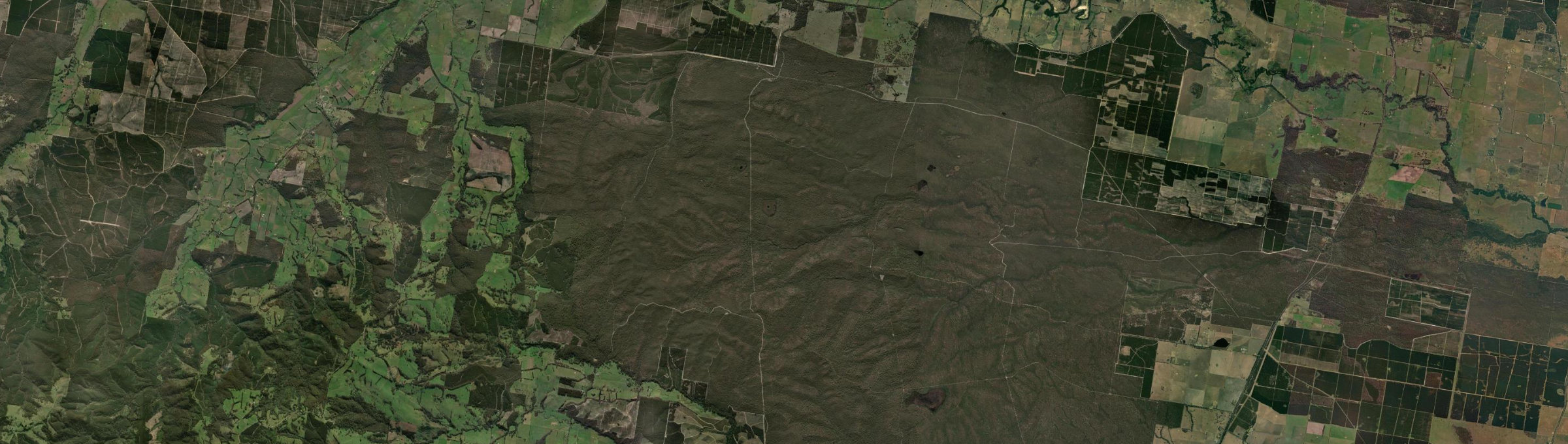 Aerial view of Willung South, VIC