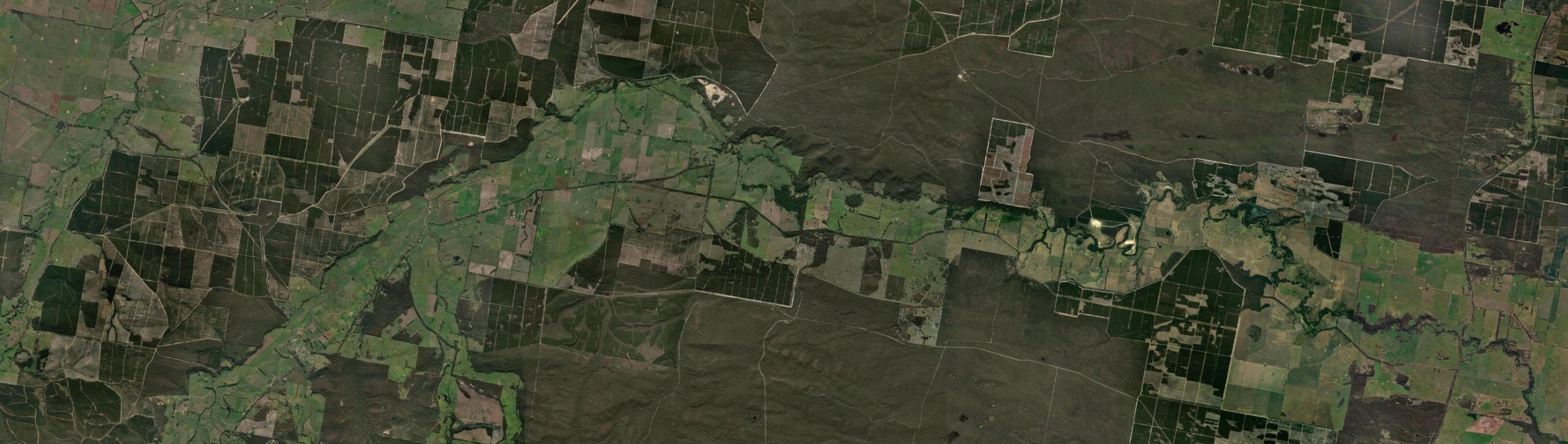 Aerial view of Willung, VIC