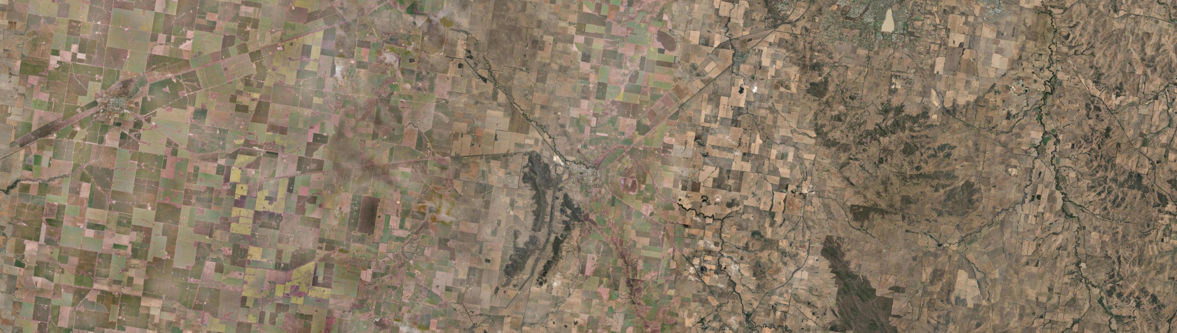 Aerial view of The Rock, NSW