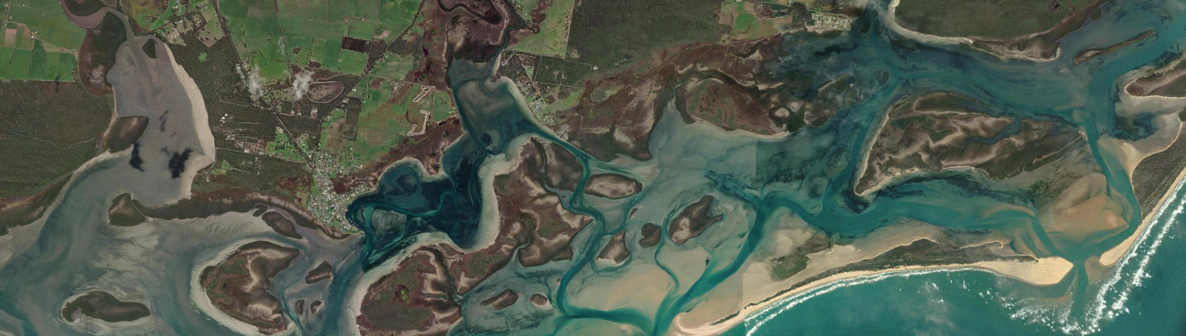 Aerial view of Robertsons Beach, VIC