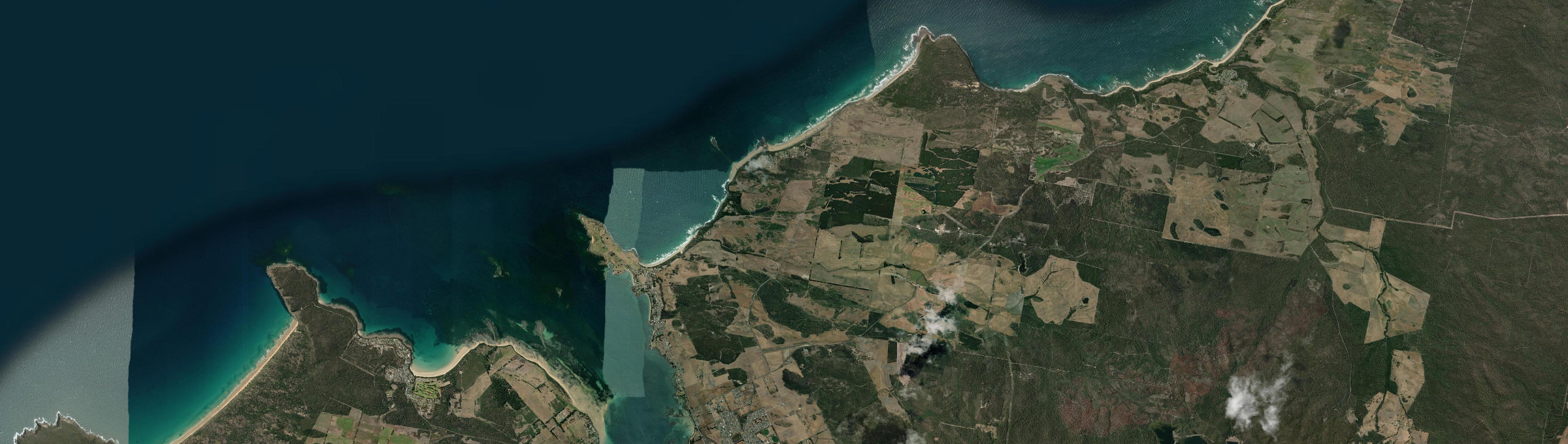 Aerial view of Low Head, TAS