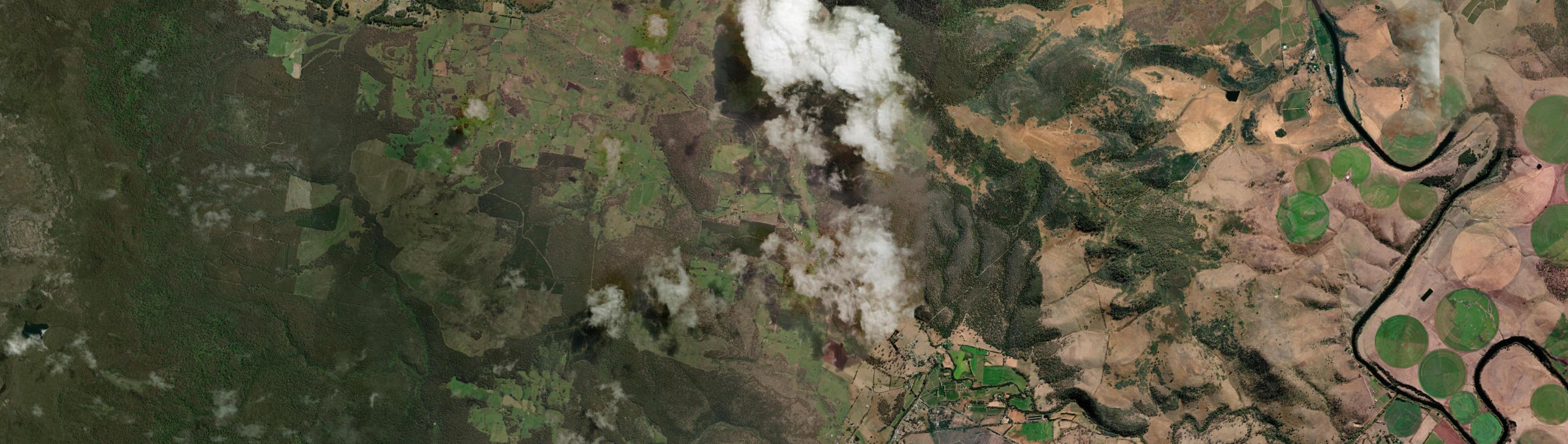Aerial view of Fentonbury, TAS