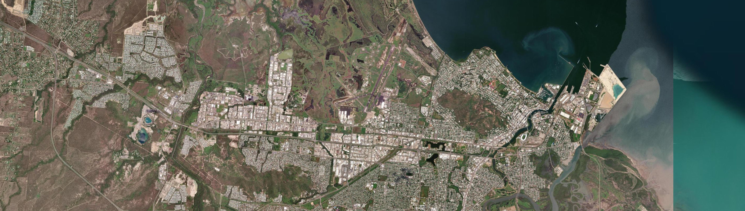 Aerial view of Garbutt, QLD