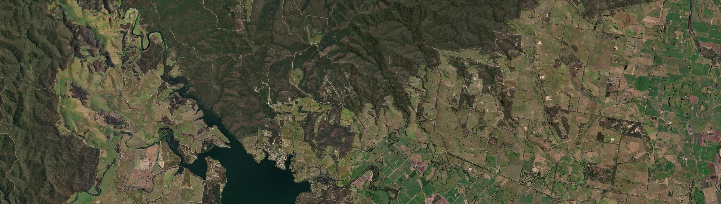 Aerial view of Maffra West Upper, VIC