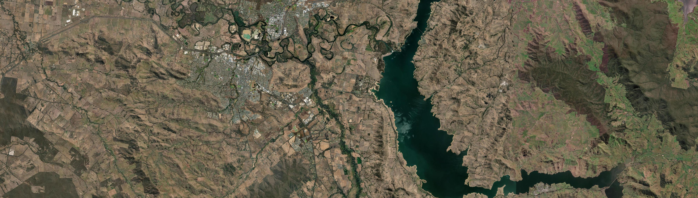 Aerial view of Bonegilla, VIC