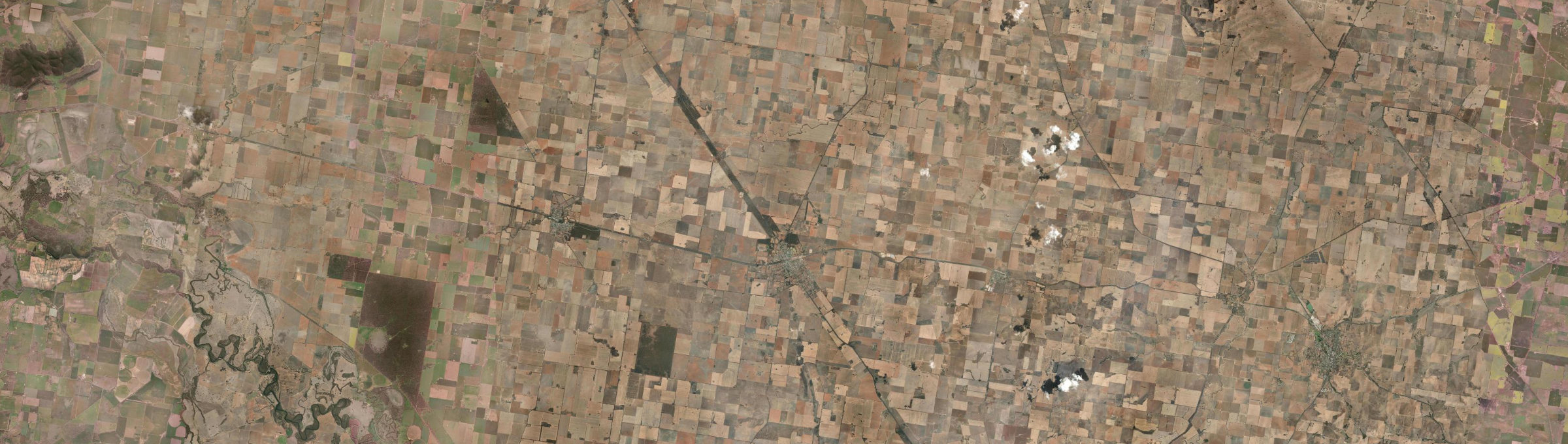 Aerial view of Coolamon, NSW