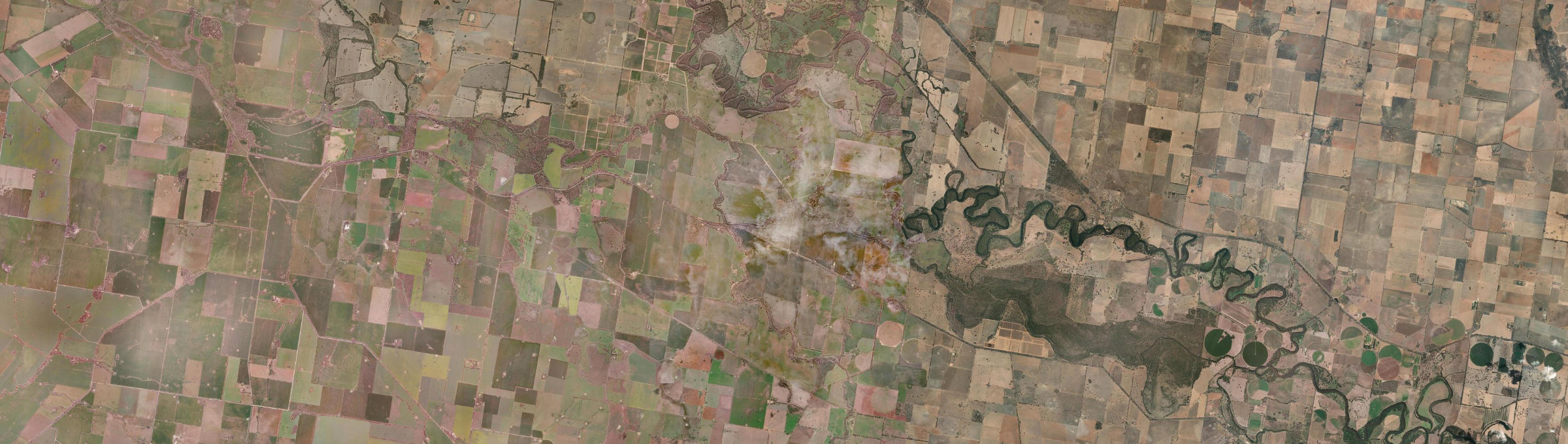 Aerial view of Bulgary, NSW