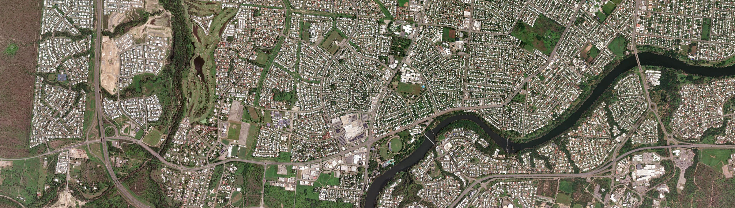 Aerial view of Thuringowa Central, QLD