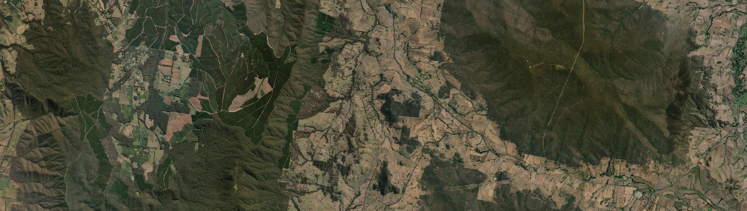 Aerial view of Bruarong, VIC