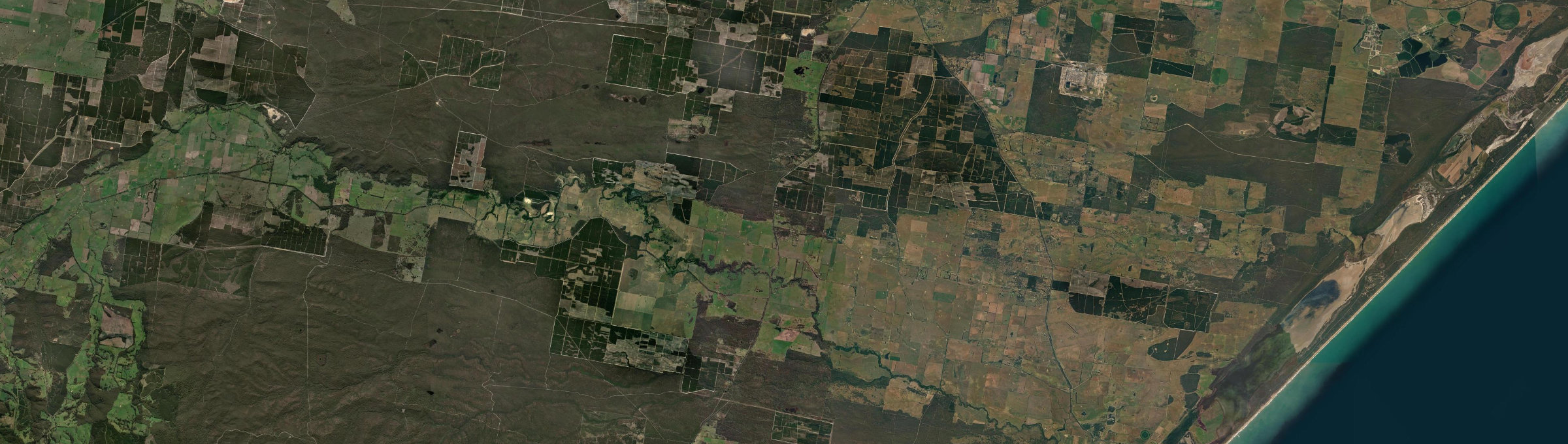 Aerial view of Stradbroke, VIC