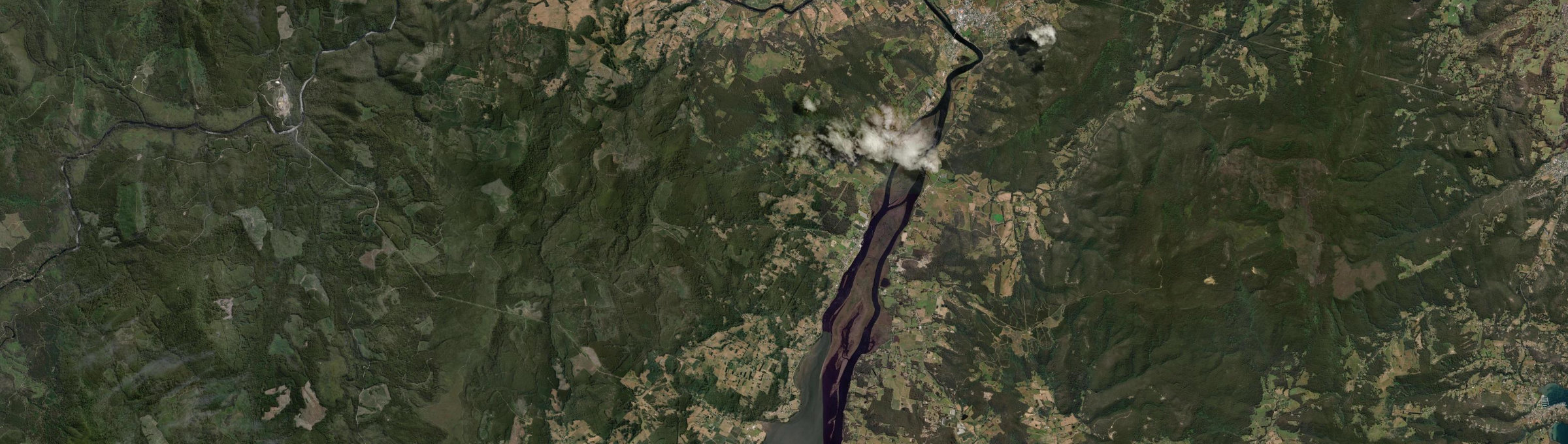 Aerial view of Franklin (Tas.), TAS
