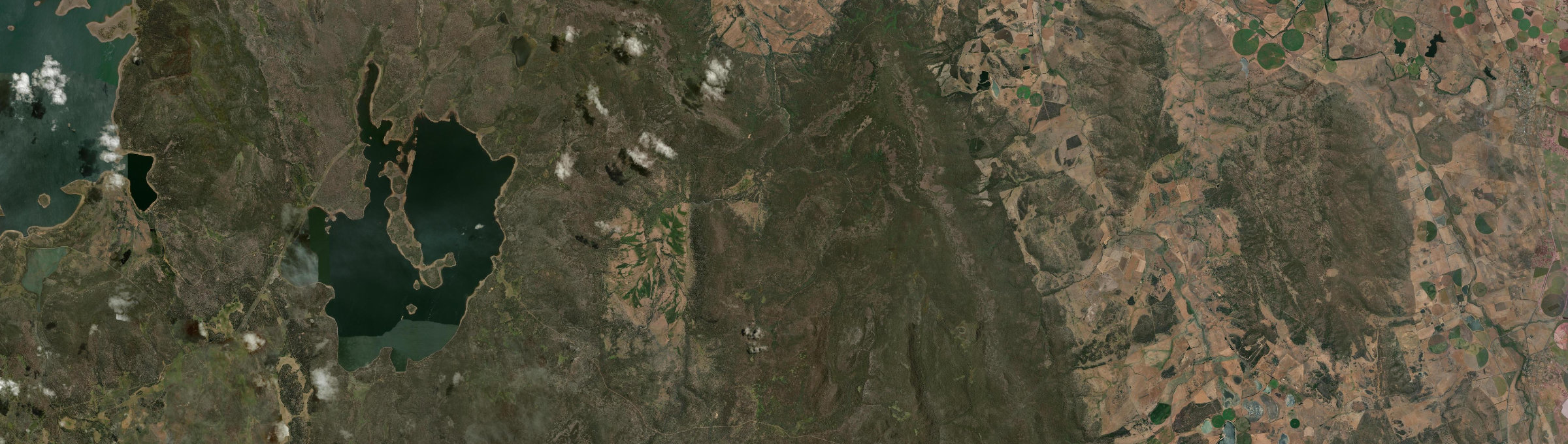 Aerial view of Millers Bluff, TAS