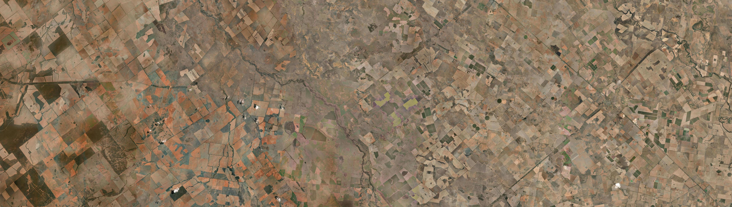Aerial view of Bogan, NSW