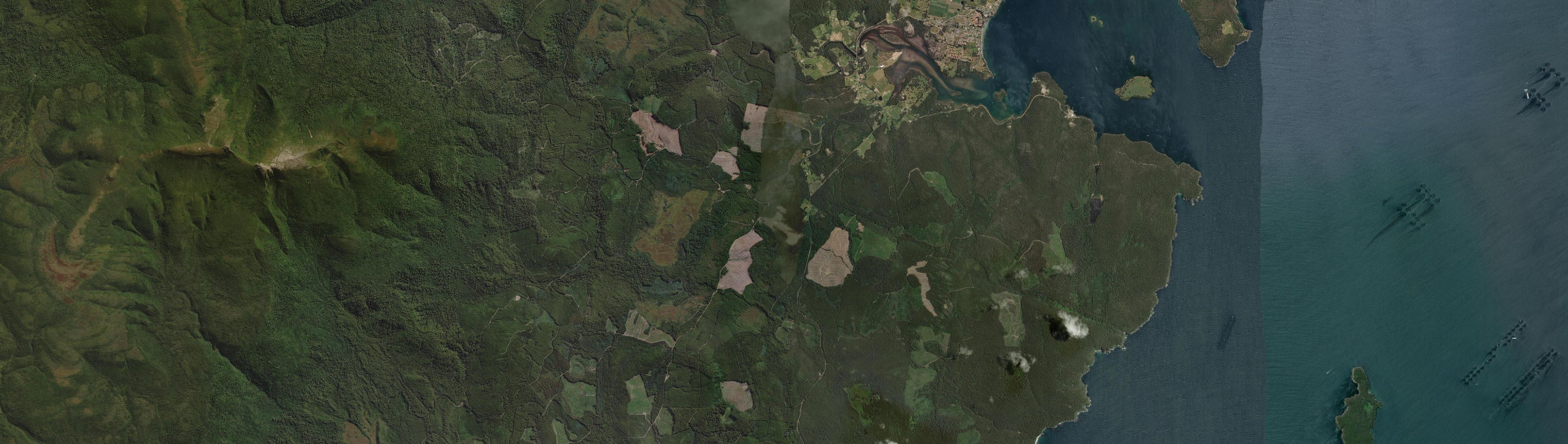 Aerial view of Strathblane, TAS