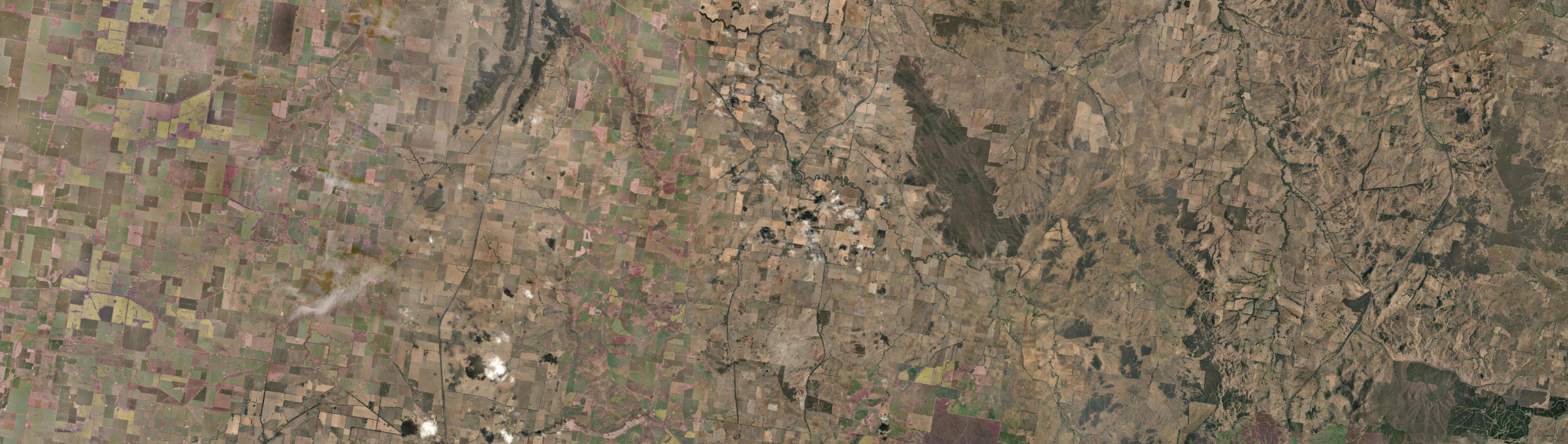 Aerial view of Mangoplah, NSW