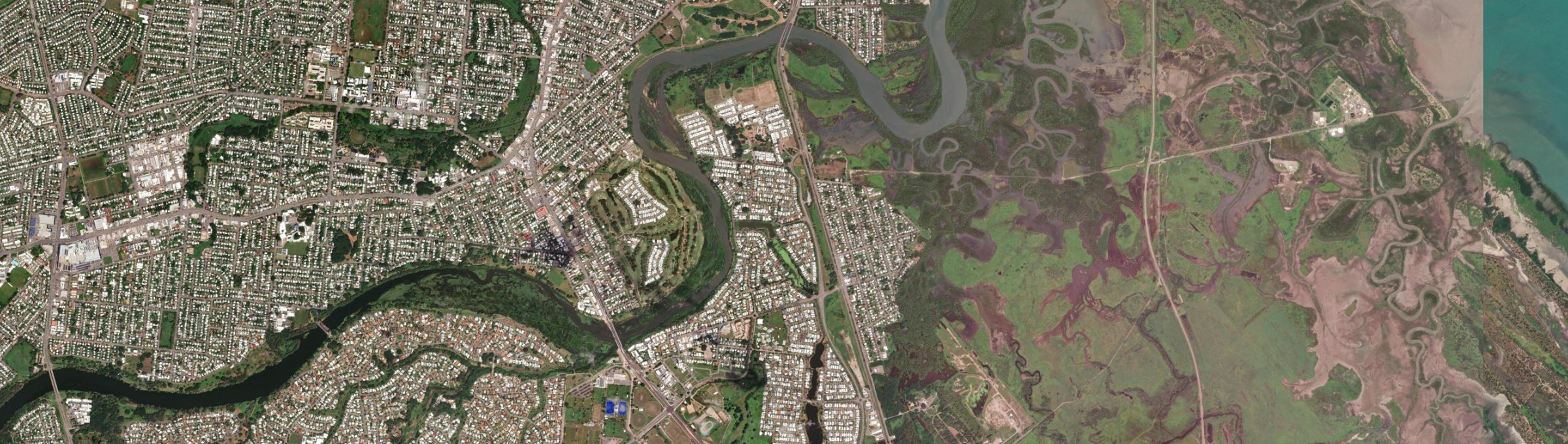 Aerial view of Oonoonba, QLD