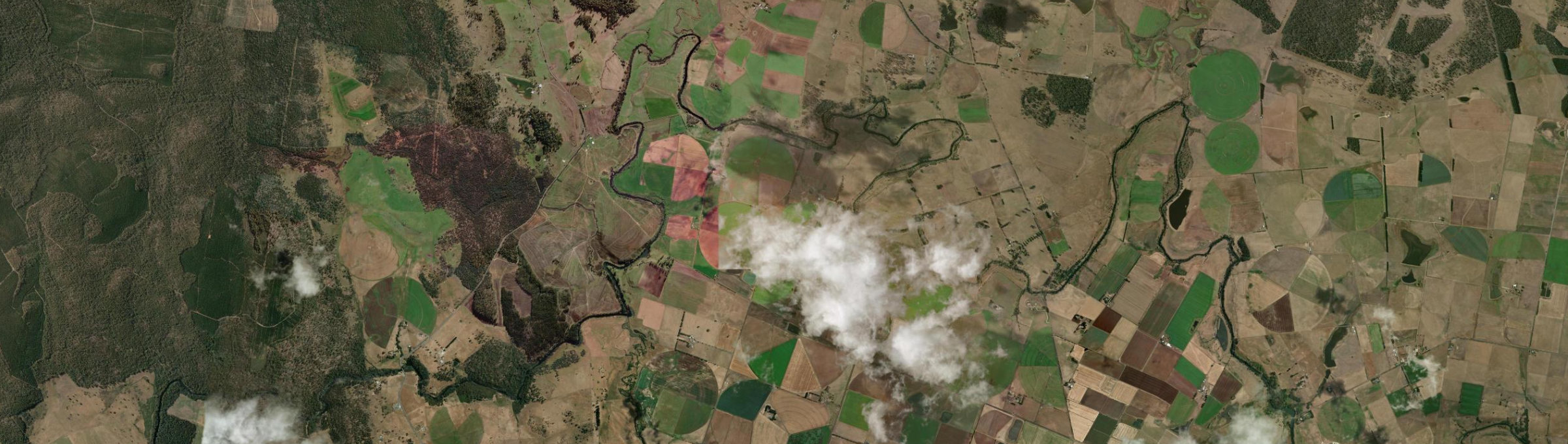 Aerial view of Quamby Bend, TAS