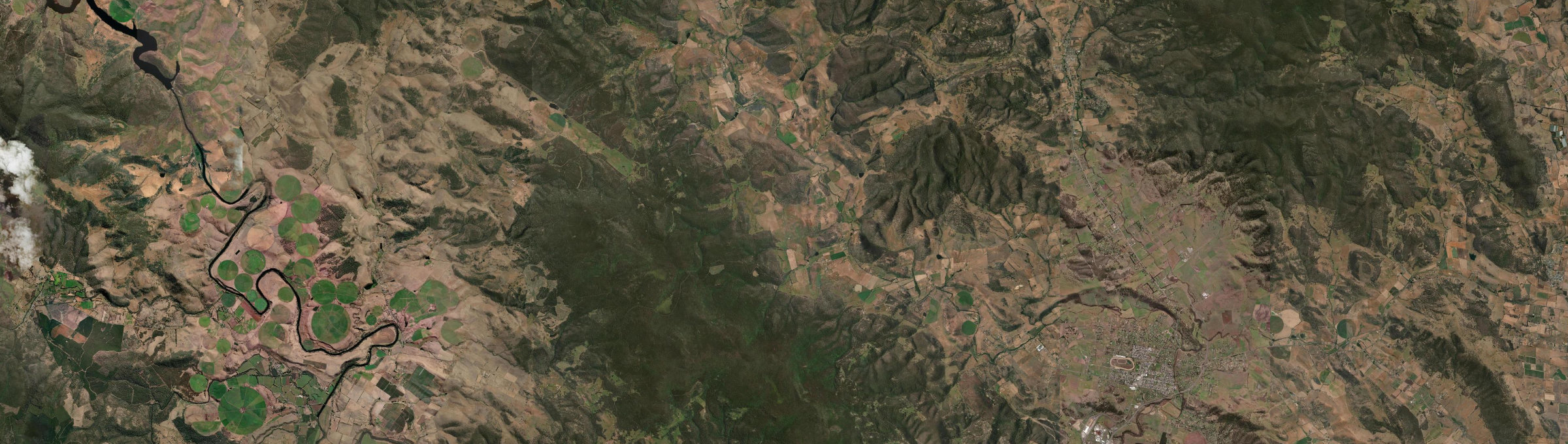 Aerial view of Broadmarsh, TAS