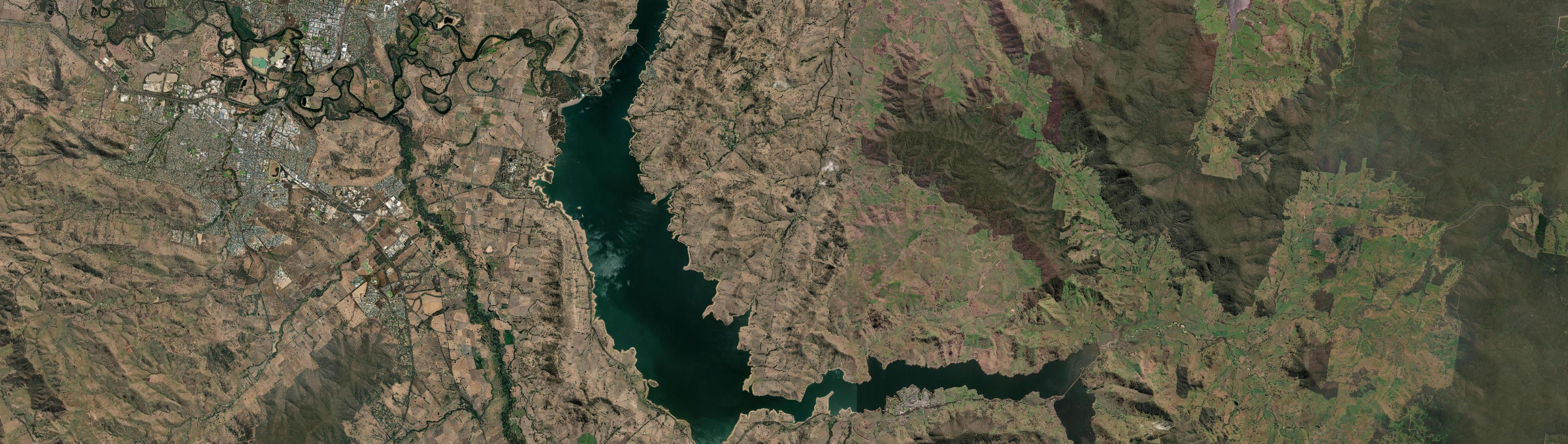 Aerial view of Bethanga, VIC