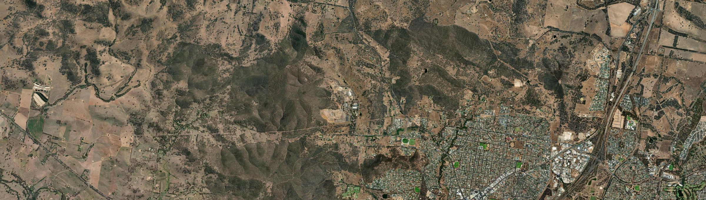 Aerial view of Hamilton Valley, NSW