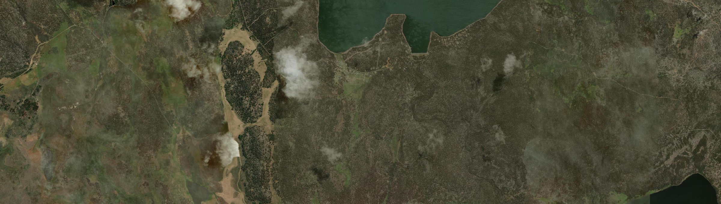 Aerial view of Wilburville, TAS