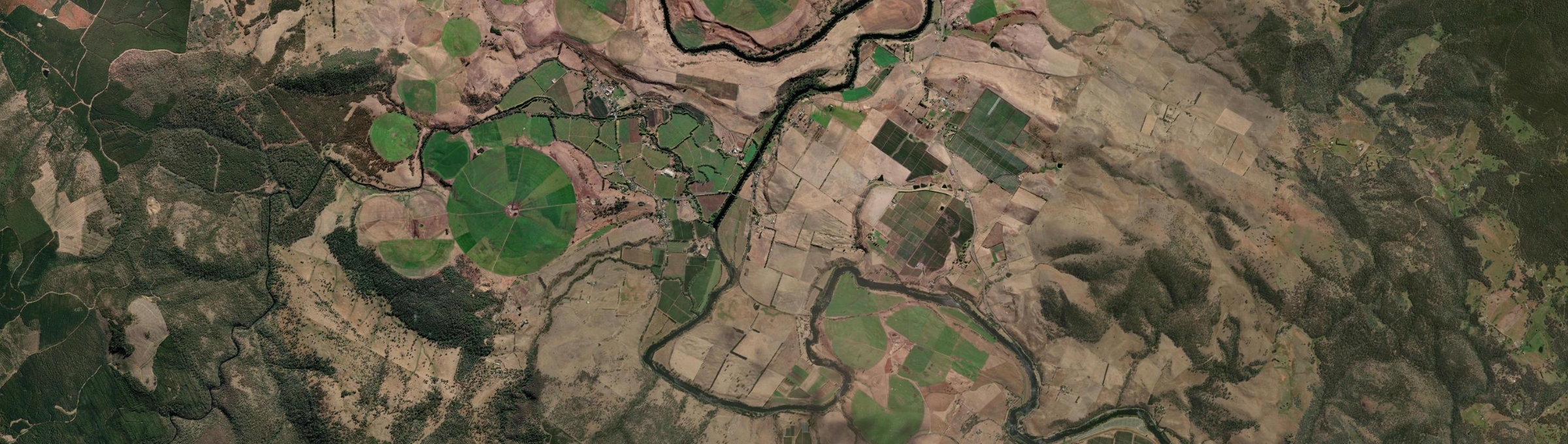 Aerial view of Macquarie Plains, TAS
