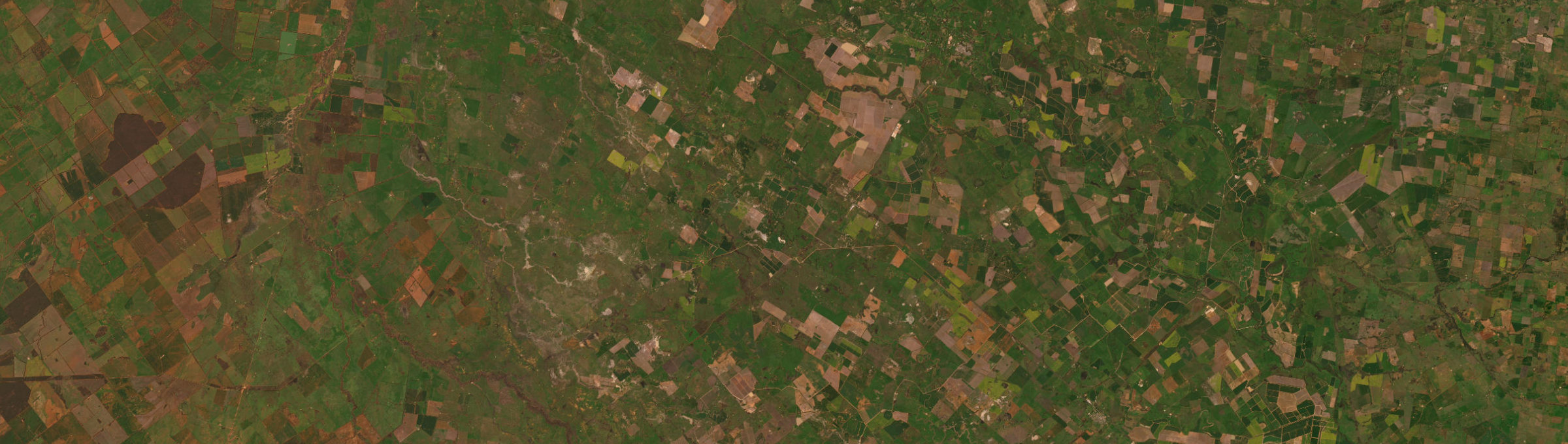 Aerial view of Nevertire, NSW