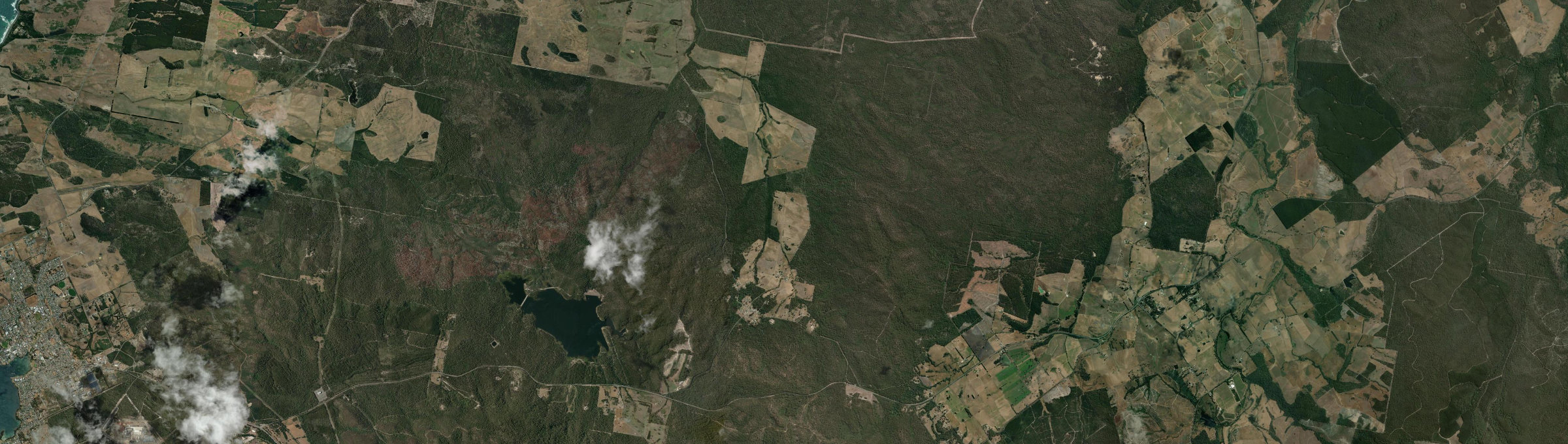 Aerial view of Lefroy, TAS